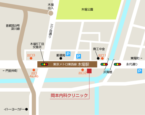 岡本内科クリニック　地図